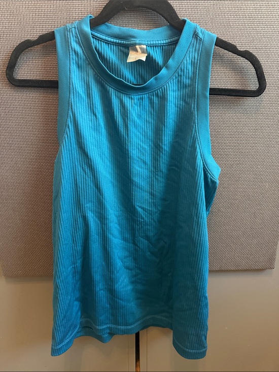 Cala Tops - Sleeveless Ribbed Tank Top in Teal